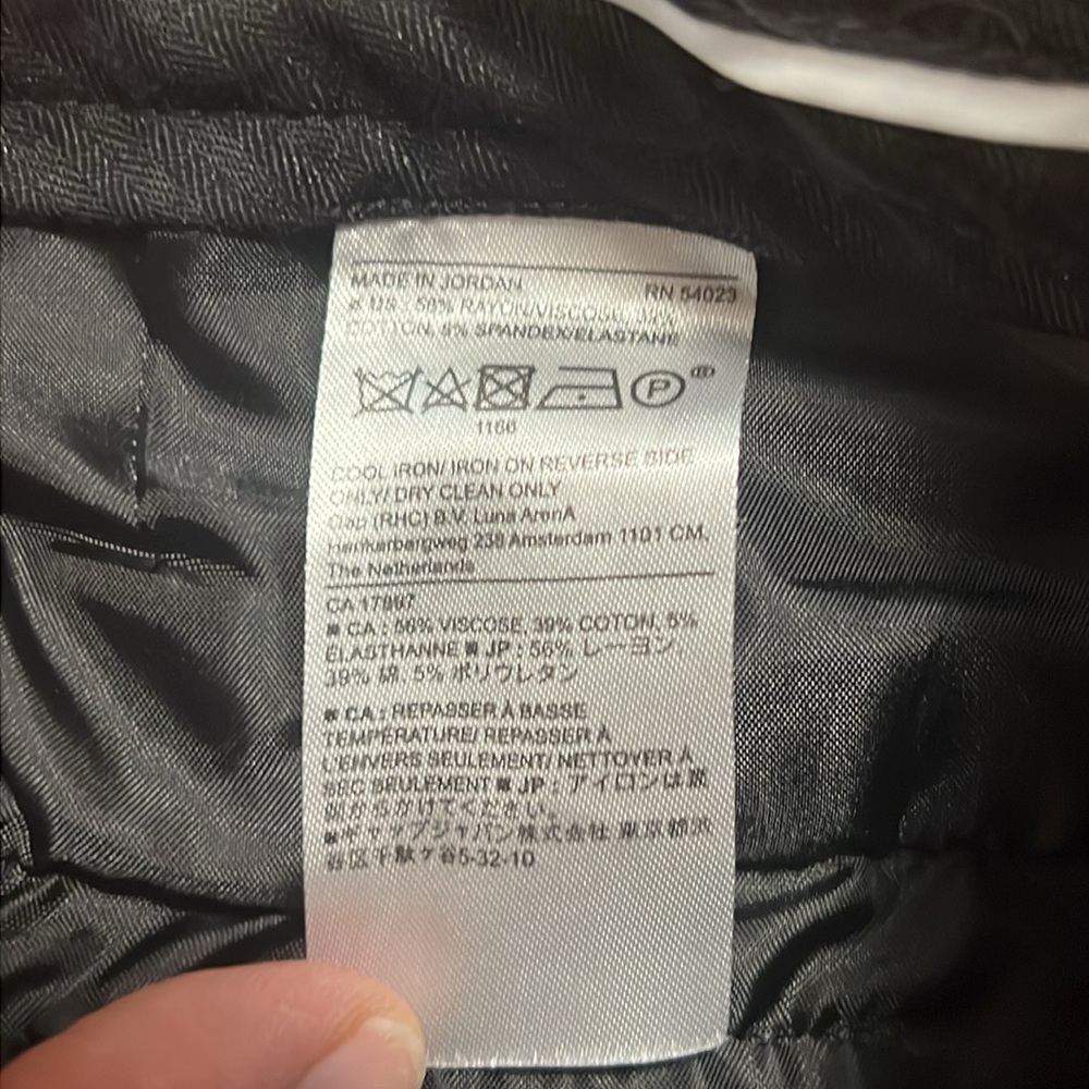 Banana Republic Black Sloan Minimalist‎ Tapered Cropped  Pants Size 8 Office - Picture 6 of 10